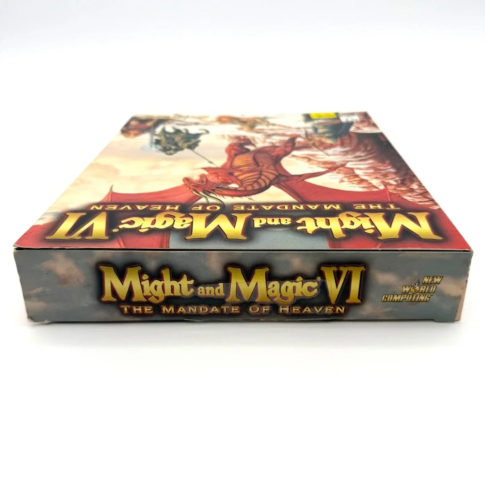 Might & Magic VI Mandate of Heaven PC Game 1998 Big Box Cloth Map New World